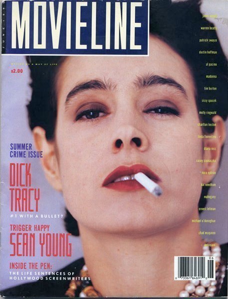 Sean Young on the cover of Movieline magazine